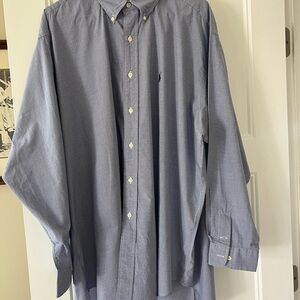 Ralph Lauren Classic Navy Button-Down Shirt